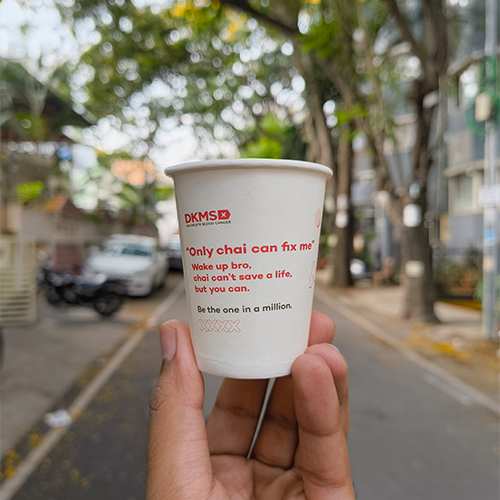 DKMS Chai Cups campaign